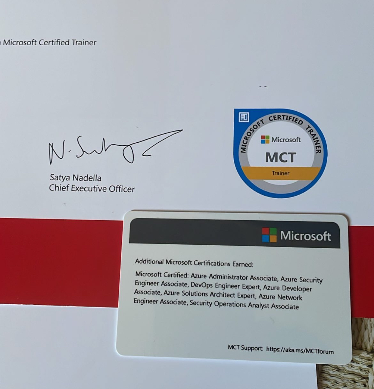 Certifications Earned as an MCT